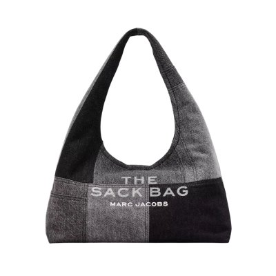 THE PATCHWORK DENIM SACK BAG